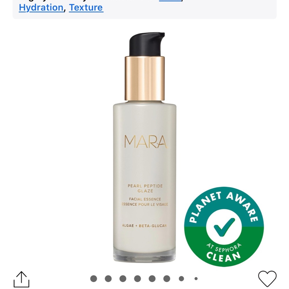 Ara Pearl Peptide Glaze Primer — Cream & Gold Pump Bottle